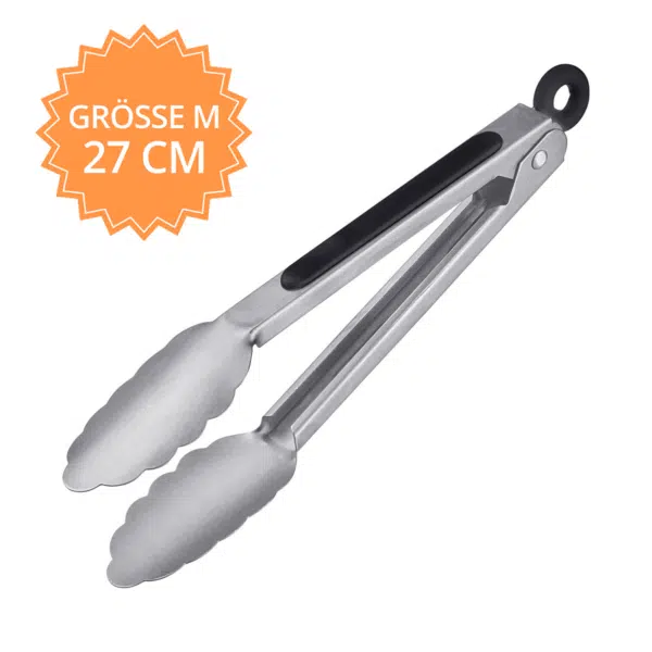 Edelstahl Grillzange (M) 27cm