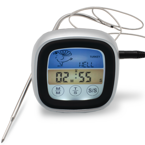 Digital Touchscreen Grill-Thermometer – Bild 2