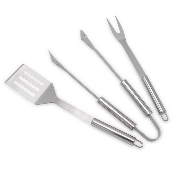 Grillbesteck Set 3-teilig mit Tasche – Bild 2