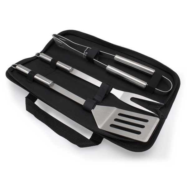 Grillbesteck Set 3-teilig mit Tasche